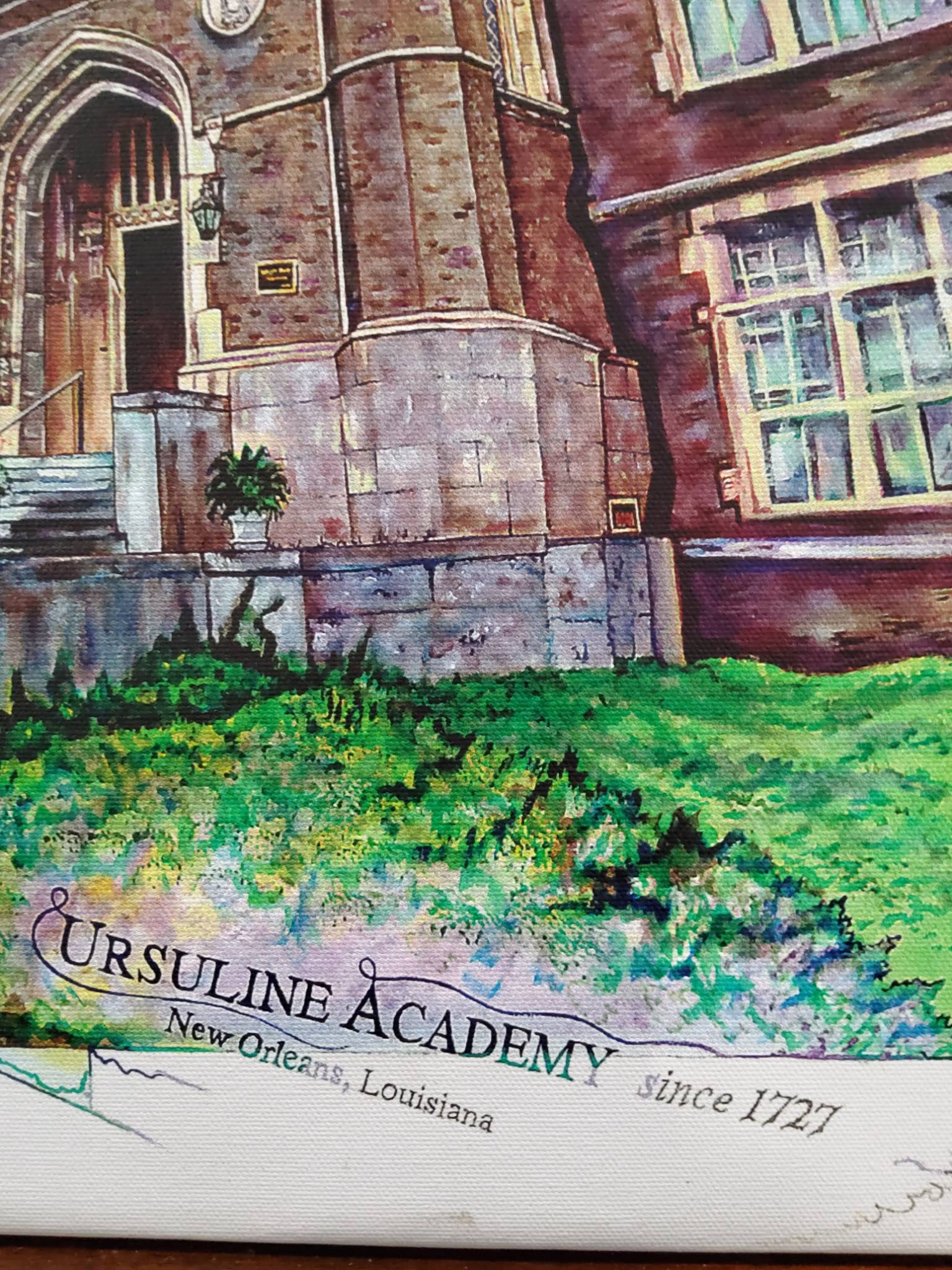 Ursuline Academy Signed Limited Edition Canvas Print