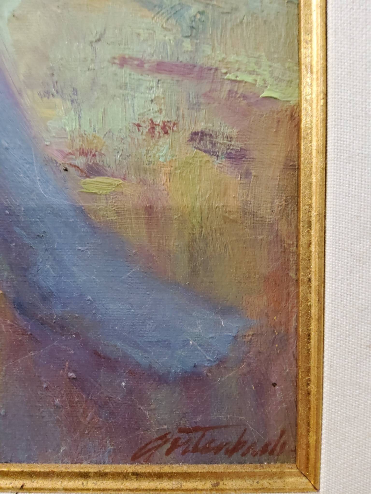 Oil Painting by Artist, Signed, in Gilt Frame
