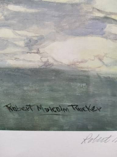 Robert M. Rucker Signed and Numbered Art Print