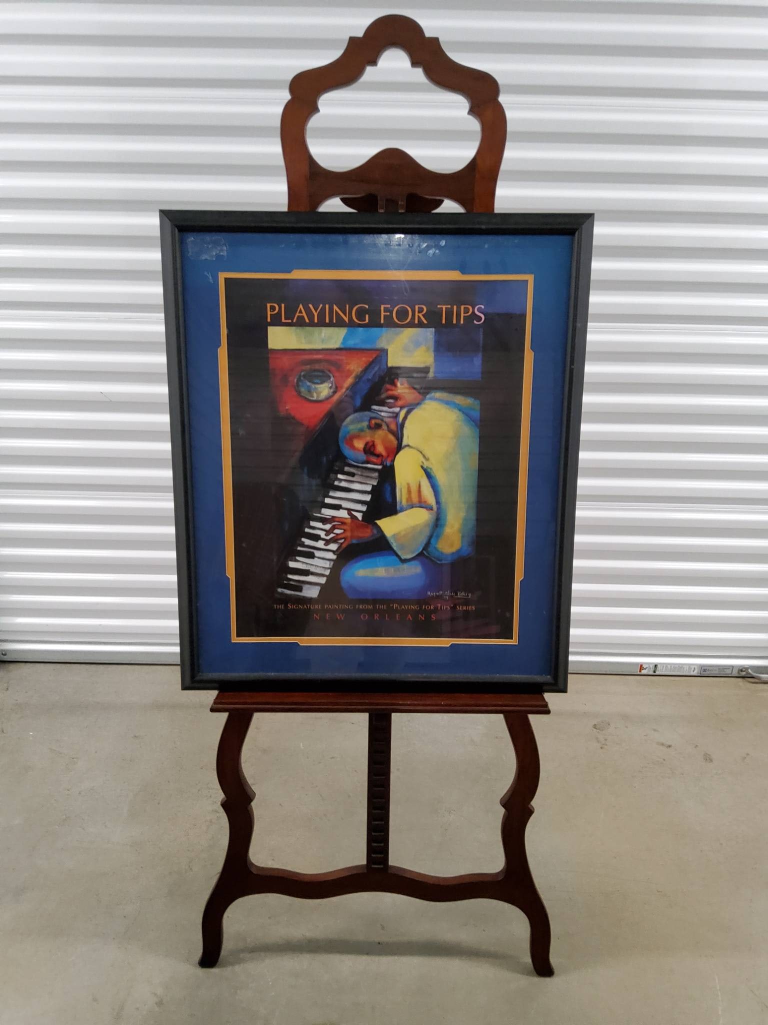 Margaret Slade Kelley Playing for Tips Poster