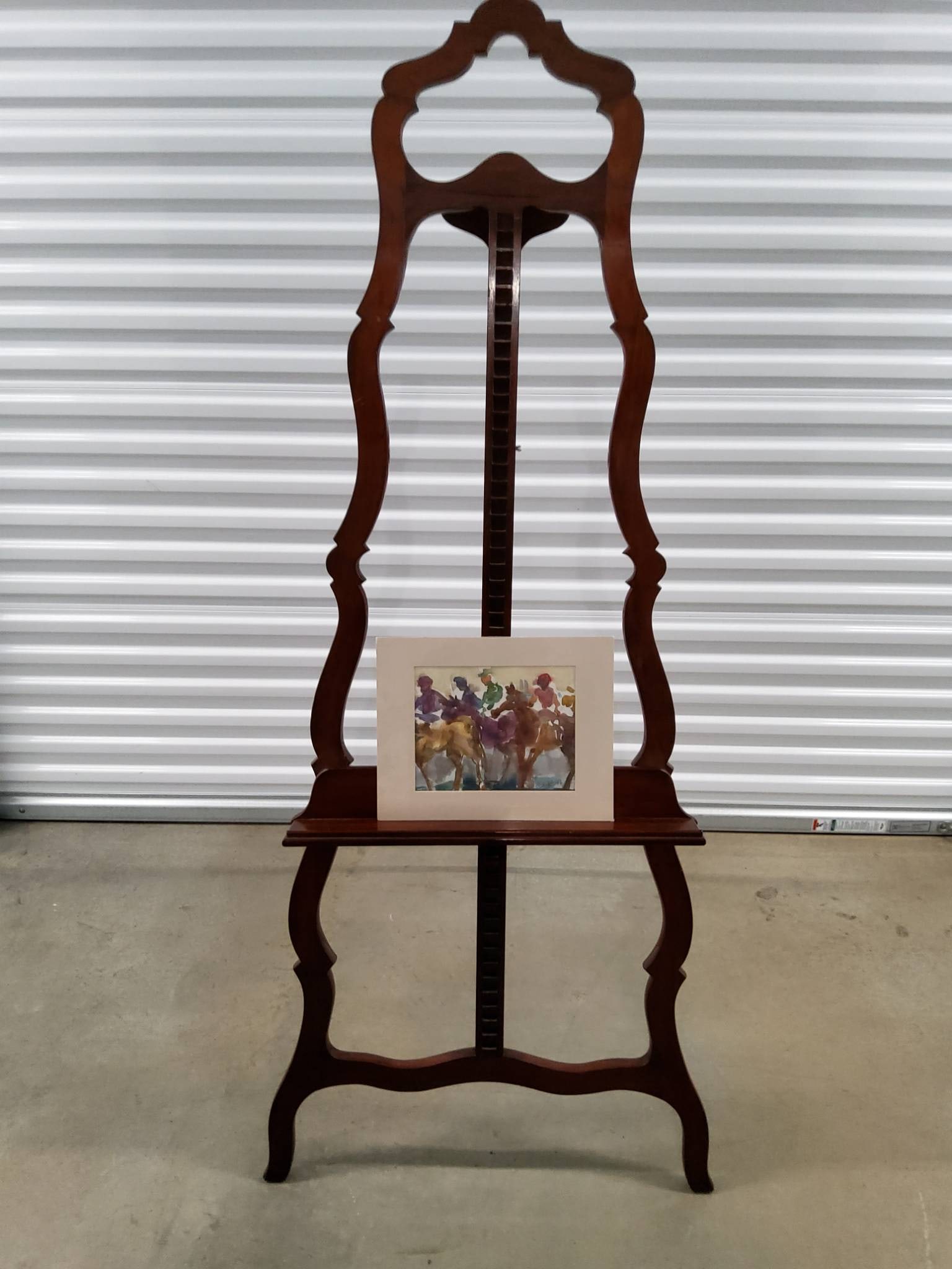 Framed Artwork of Racehorses