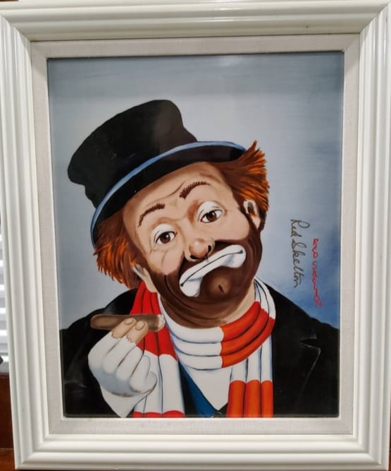 Red Skelton Signed Artwork with Authenticity Certificate