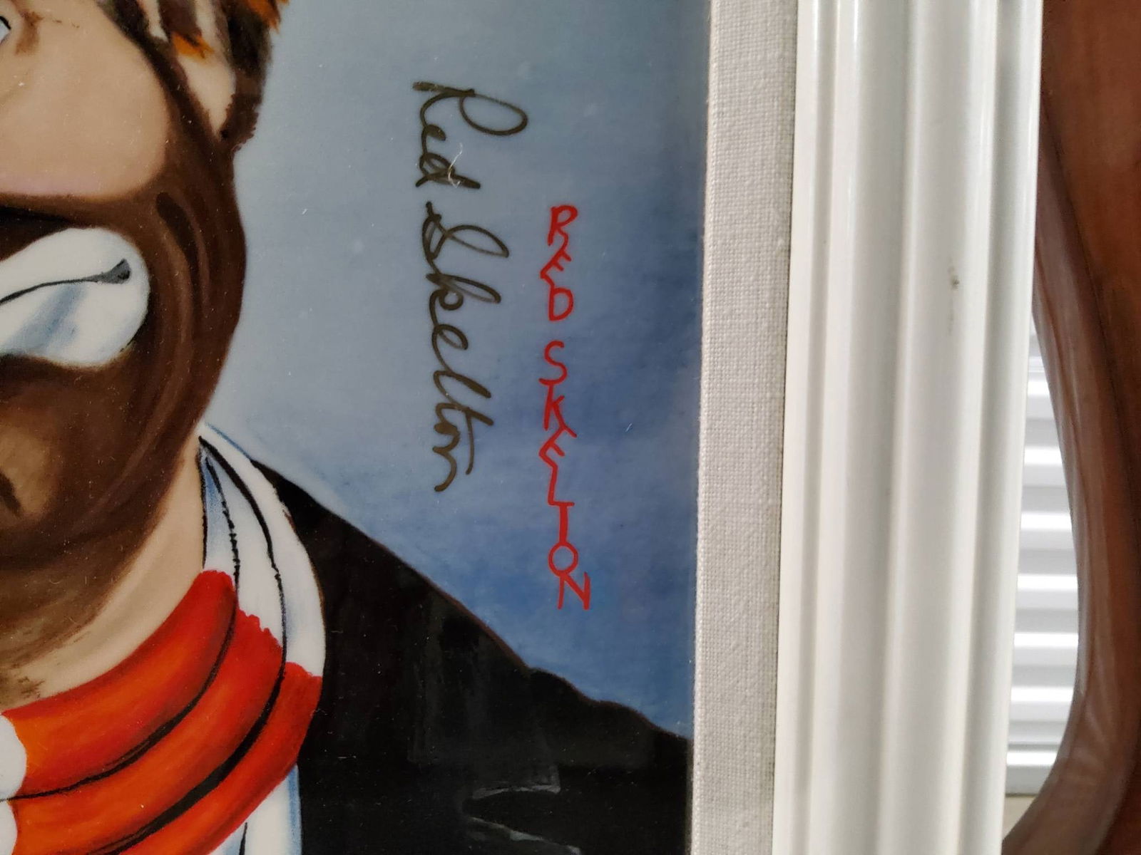 Red Skelton Signed Artwork with Authenticity Certificate