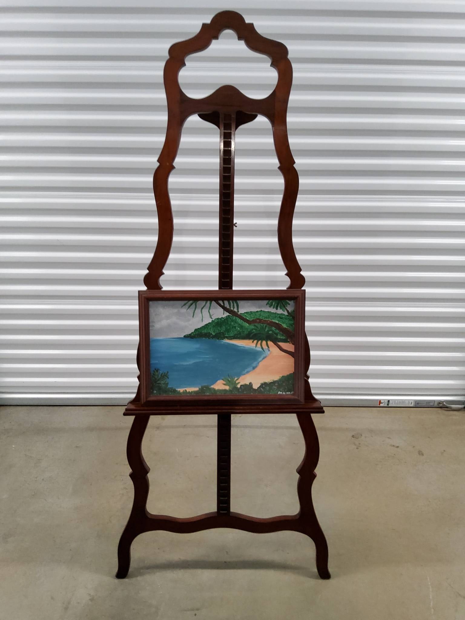 Framed Landscape Painting by Obscured Artist