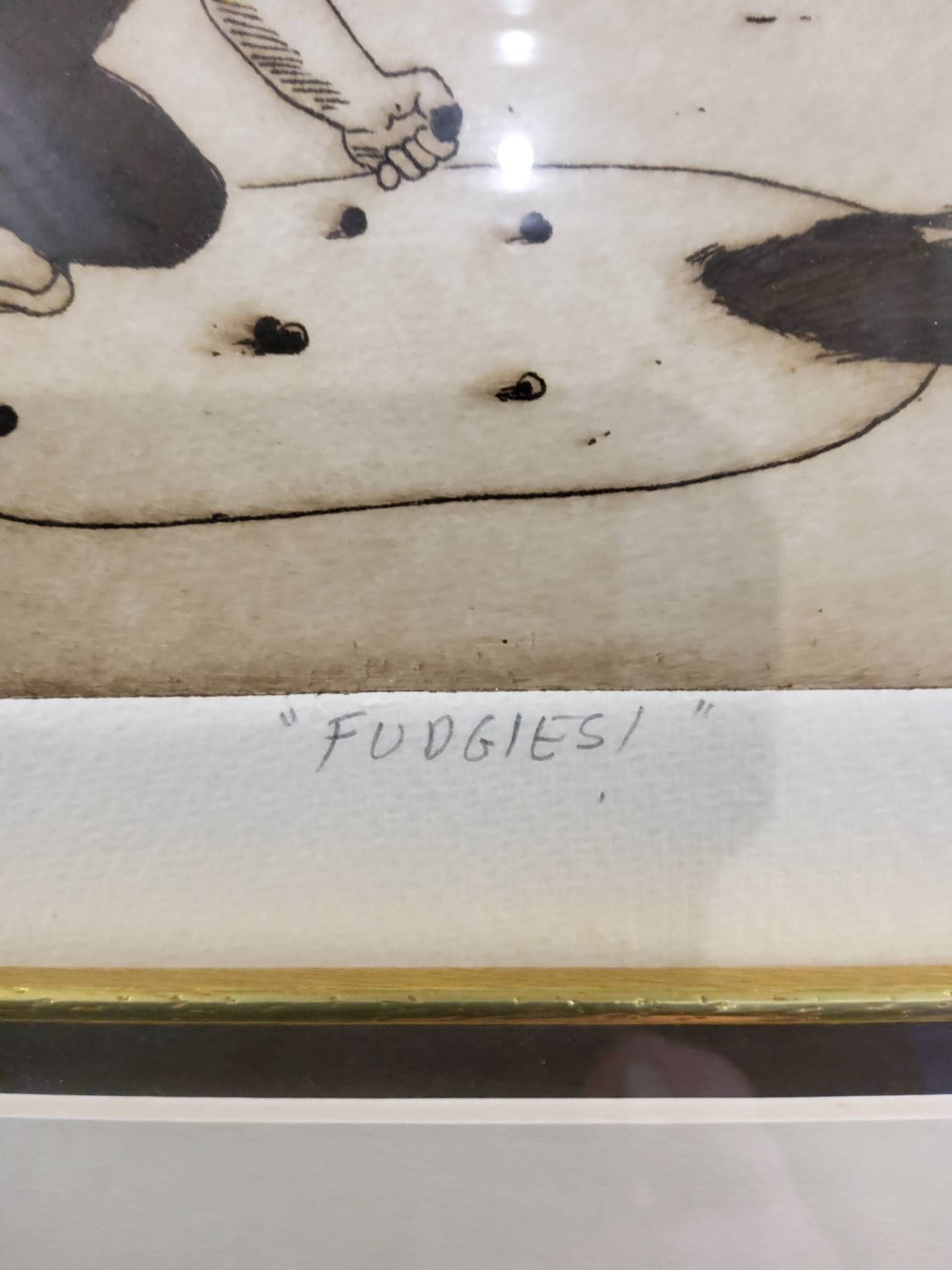 Jeanne Down ‘Fudgies!’ Etching, Limited Edition 18/100