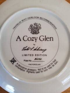 Franklin Mint ‘A Cozy Glen’ Collector Plate