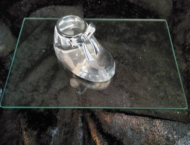 Crystal Baby Shoe Figurine