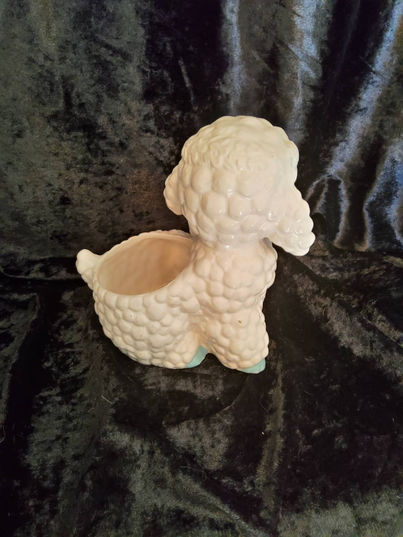 Ceramic Lambs Keepsake Holder