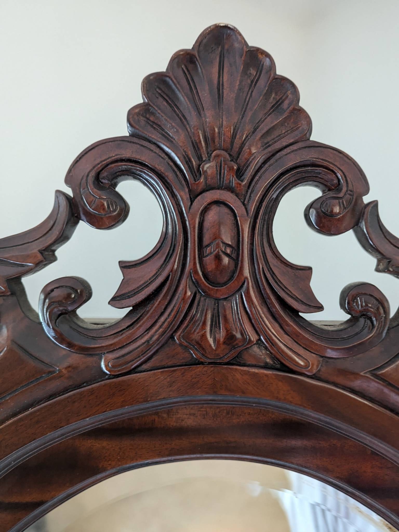 Victorian-Style Wooden HallStand With Mirror