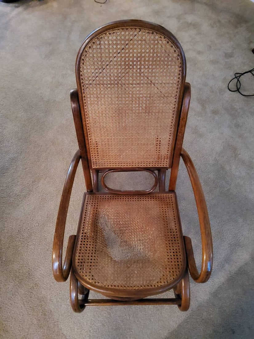 Bentwood Cane Rocking Chair
