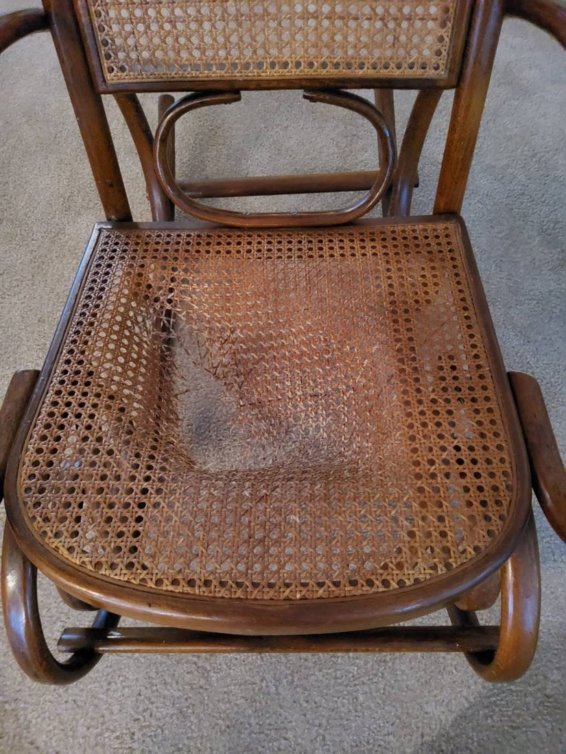 Bentwood Cane Rocking Chair