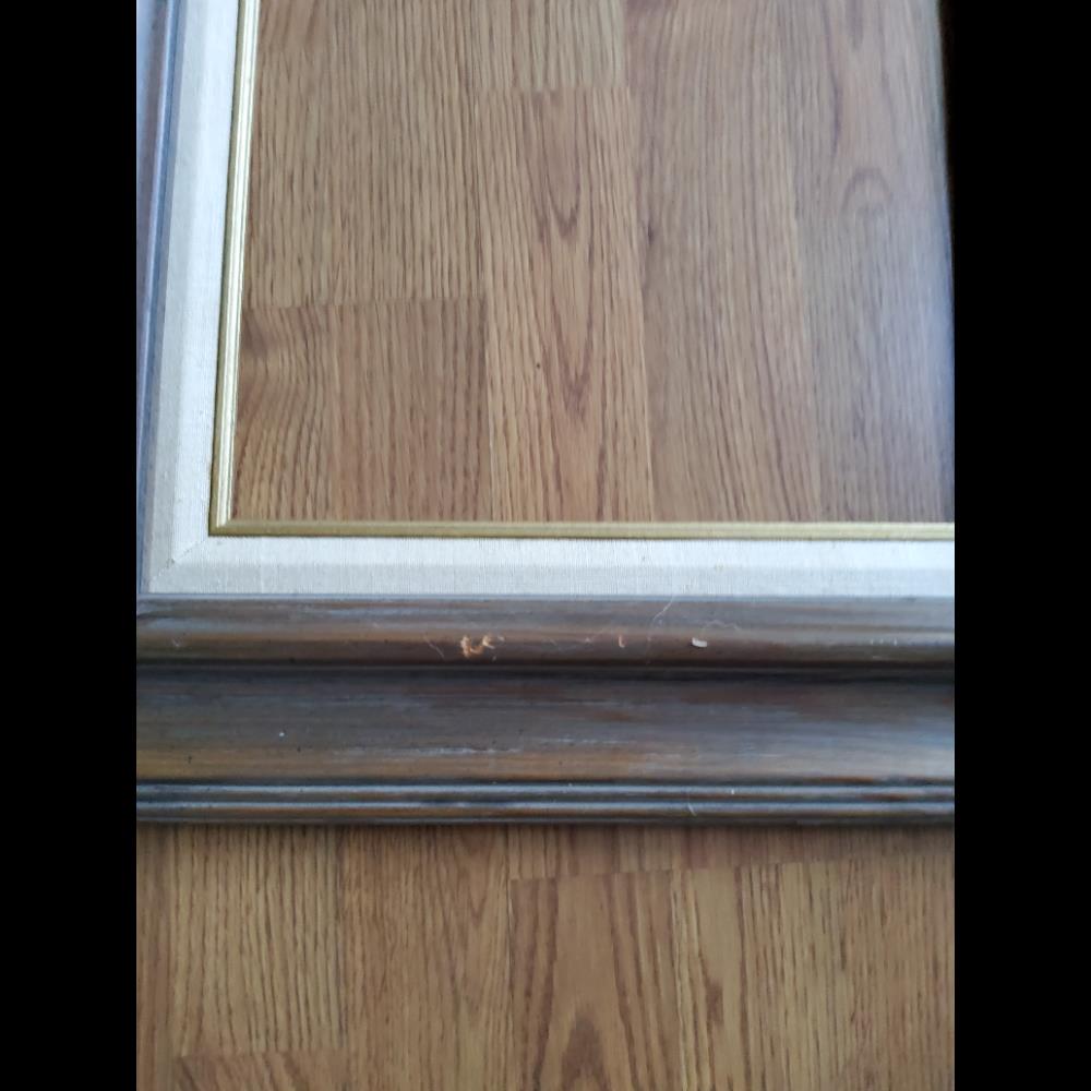 Picture Frame, Brown Wood, Decorative