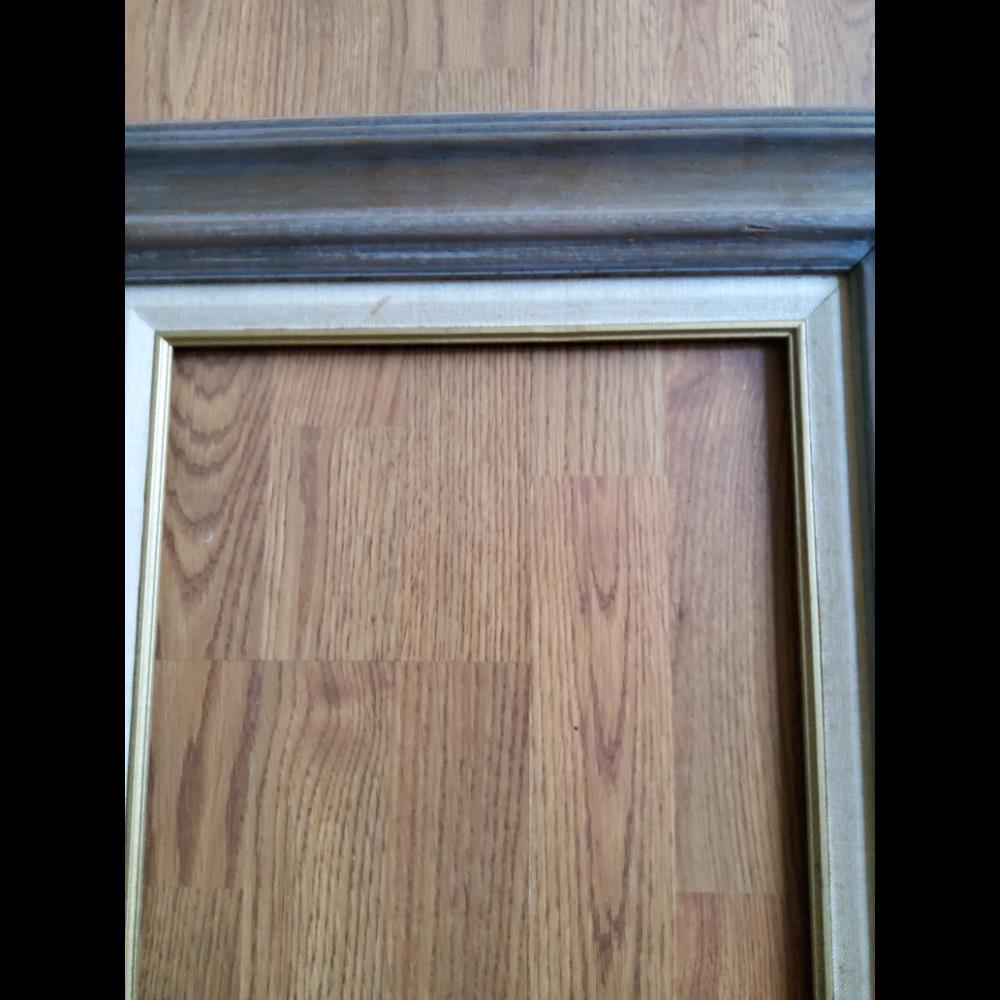Picture Frame, Brown Wood, Decorative