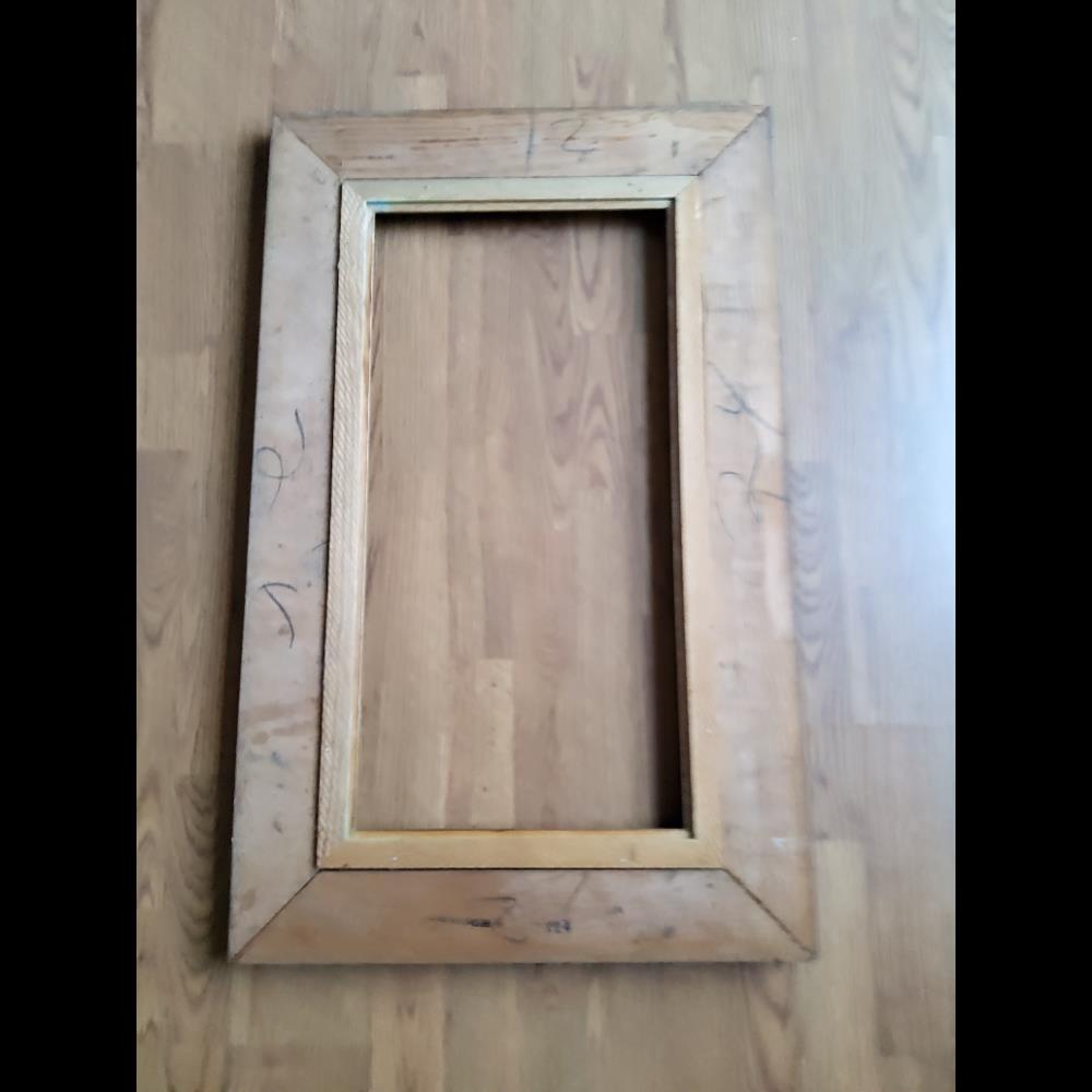 Picture Frame, Brown Wood, Decorative