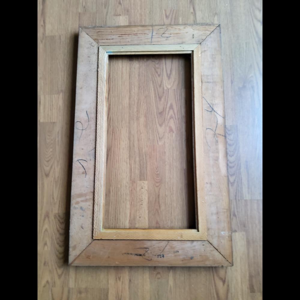 Picture Frame, Brown Wood, Decorative