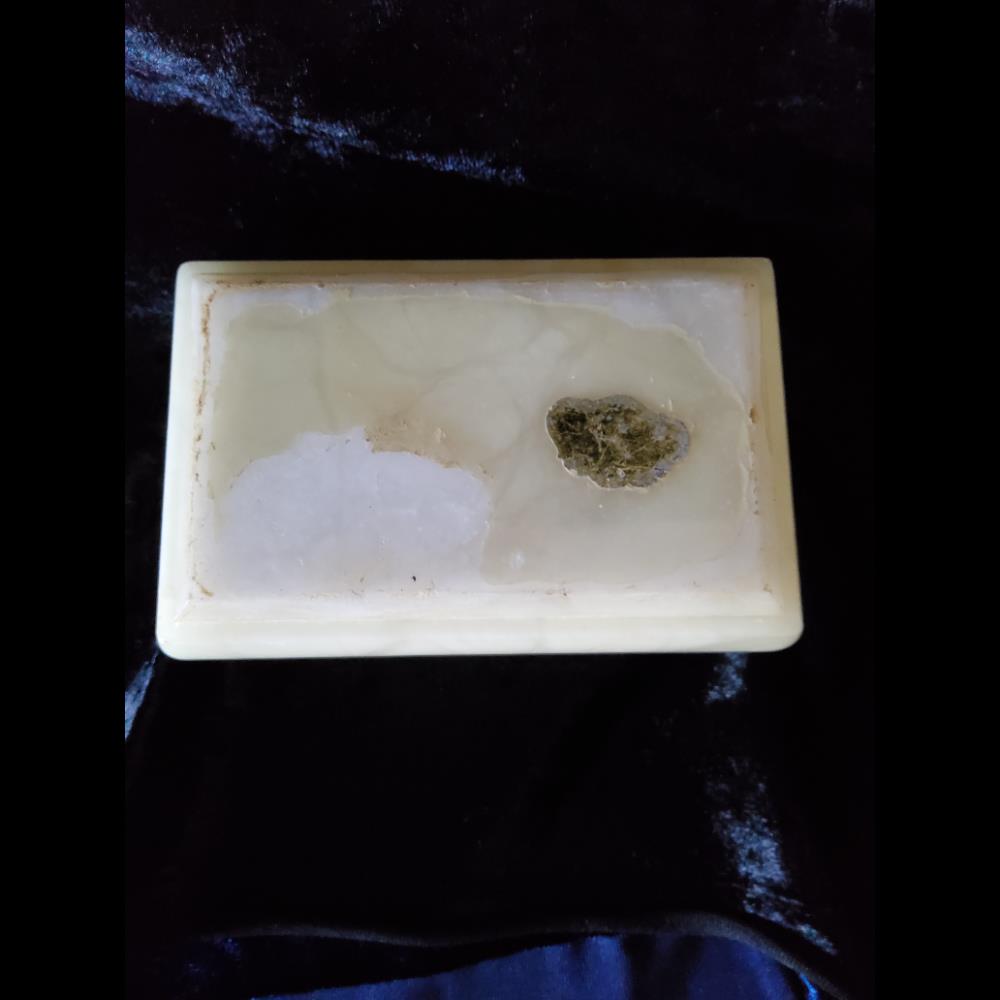 Marble Trinket Box - Vintage Design, Hinged Lid, Decorative Accent