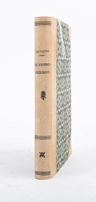 IL VESPRO SICILIANO. Oreste Lo Valvo IL VESPRO SICILIANO, ed. I.R.E.S., Palermo 1939. Legatura 