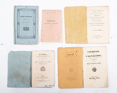 CINQUE LIBRETTI TEATRALI DEL XIX SECOLO: 1) Conte Giraud L’AJO NELL’IMBARAZZO, commedia in tre 