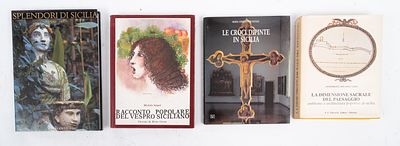 QUATTRO VOLUMI D’ARTE SULLA SICILIA: 1) Maria Concetta Di Natale LE CROCI DIPINTE IN SICILIA 