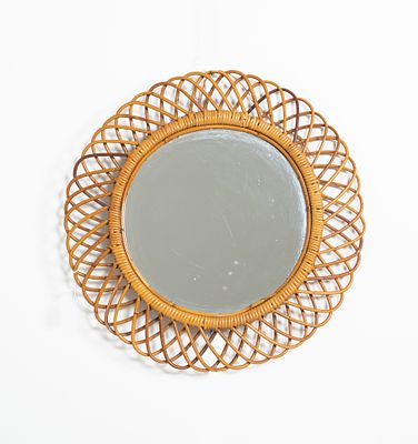 FRANCO ALBINI, Specchio da parete. Produzione Bonacina Italia, 1970c.a. Specchio da parete 