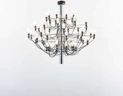 GINO SARFATTI, Lampada a sospensione modello “2097/ 50”. Produzione Flos, Italia 1990 ca. 