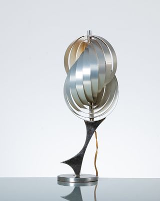 HENRI MATHIEU, Lampada da tavolo. Produzione Mathieu Lustrerie, Francia 1960 ca. Lampada da 