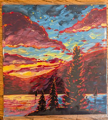 Sara Gagnon - Sara Gagnon. "Bright Days Ahead" Acrylic. Original Painting. 8"H x 10"W. $70 FMV. Sar