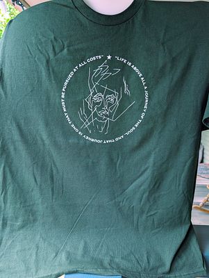 Caetani Centre - Caetani Centre T-shirt. Forrest Green. You can choose S, M, L, or XL. Regular