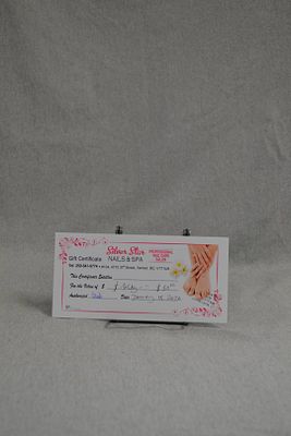 $50 Gift Certificate to Silver Star Spa and Nails. Pamper yourself with a little well-deserved 