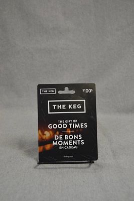 $100 Gift Card to The Keg. The Gift of Good Times! The Kelowna Keg is located at the 