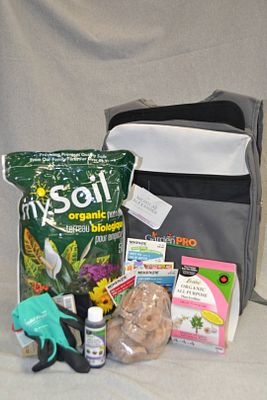 Nicholas Alexander Garden Backpack + Goodies. Fair Market Value $130. Grow your green thumb with 