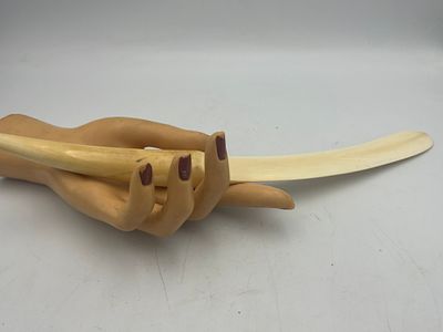 נדיר הופך דפים פותח מכתבים שנ הב מהמאה ה-19, הקצה היוצר את הידית 
30סמ אורך