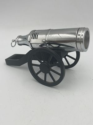 מצית בצורת תותח עשויה מתכת יכולה לשמש כפריט נוי מצב עבודה מידות:בתמונות