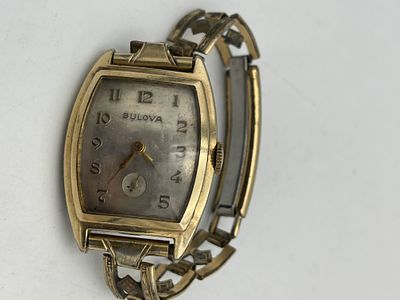 שעון Bulova דקו ציפוי זהב 10K גברים 1960 מצב עבודה . שעון Bulova דקו ציפוי זהב 10K גברים 1960 