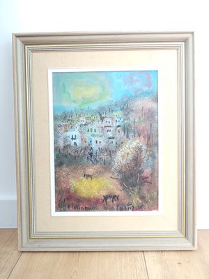 אלברט גולדמן - אלברט גולדמן (1922-2011) - נוף , שמן על בד, מידות הציור ללא מסגרת 38x30 ס"מ, חתום. אל 