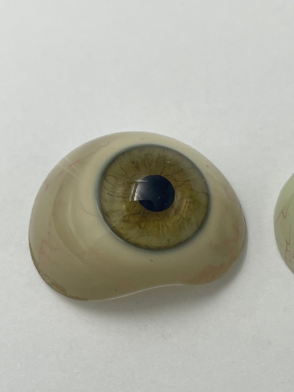הוא זוג עיניים תותבות מזכוכית (Prosthetic Glass Eyes). שימוש היסטורי: עיניים אלו היו נפוצות 