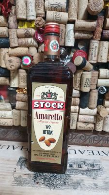 ליקר אמרטו סטוק, סגור, שקוף ותקין, אוחסן במרתף ממוזג, ללא אחריותי