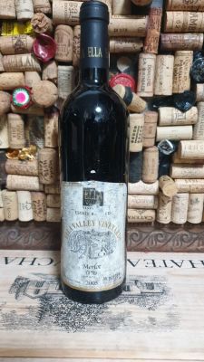 2005 עמק האלה מרלו, שמור בדוק תקין, תווית לא שמורה , היין כן