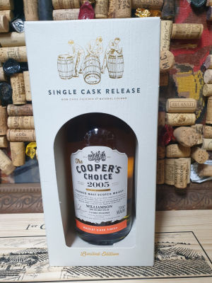 The Cooper's Choice 2005 Blended malt Scotch Whisky WILLIAMSON The secret islay Muscat cask finish