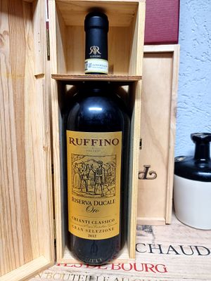 2012 רופינו קיאנטי רזרבה אורו, מגנום 1.5ליטרים, הגיע מהמרתף של דרך היין, תקין וטעים. לדעתי 