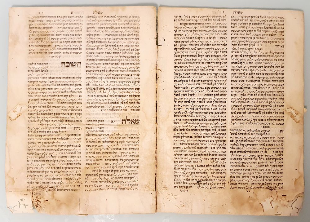 מהדורה ראשונה! יקר המציאות! שו"ת מהרש"ך. ח"ב. שאלוניקי. שנ"ה.
לפנינו הדפים הנדירים שנדפסו 