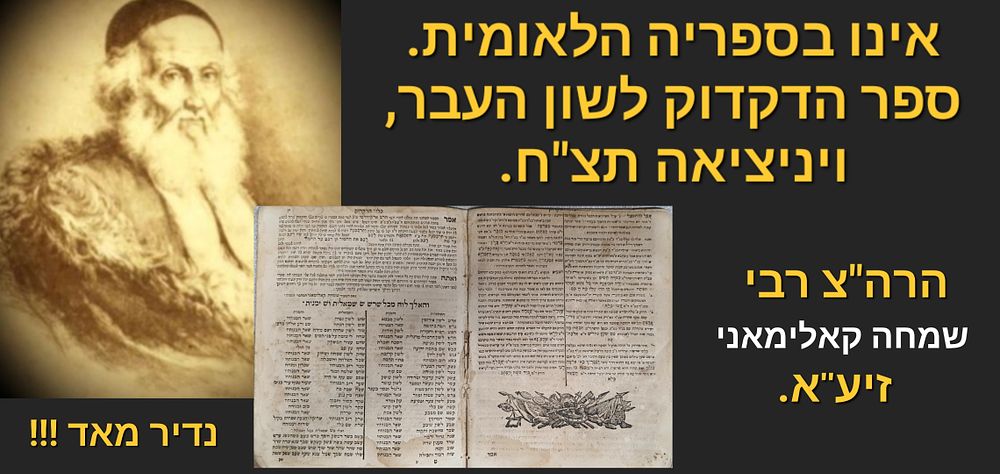 נדיר ביותר! לראשונה במכירות. ספר הדקדוק לשון העבר בקצור. וינציאה תצ"ח. אינו בספריה הלאומית 