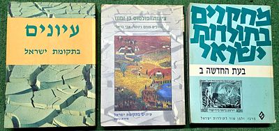 3 ספרים עבים מאד.