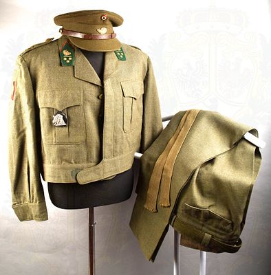 Belgian uniform Chasseurs Ardennais. Uniform Ardennenj&auml;ger Belgisches Heer#, Uniformjacke, 70er 