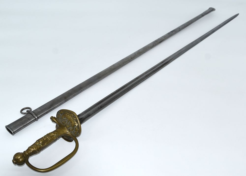 French Sword Sergeant Paris 1852-1870. Degen Sergeant Stadtwache Paris 1852-1870, zweischneidige 