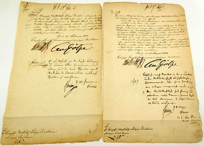 2 Autographs Fieldmarshal von M&ouml;llendorff (1724-1806). Graf von M&ouml;llendorf, Wichard Joachim 