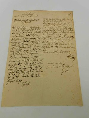 Autograph Johann von Eisenhart 1793. von Eisenhart, Johann Friedrich, (1733-1804), 1791-1794 