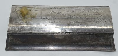 Officers Gift Romanian Army 1925. Offiziersgeschenk Rum&auml;nische Armee 1925, gro&szlig;e Schatulle 