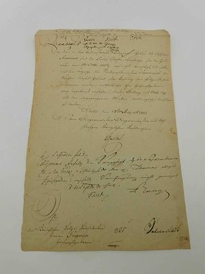 Autograph Berlin Mayor von Gerlach 1810. von Gerlach, Carl Friedrich Leopold, (1757-1813) 