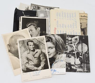 10 Autographs mostly Actors/Singers. 10 Autographen Schauspieler und Musiker, etc., Hummelvater 
